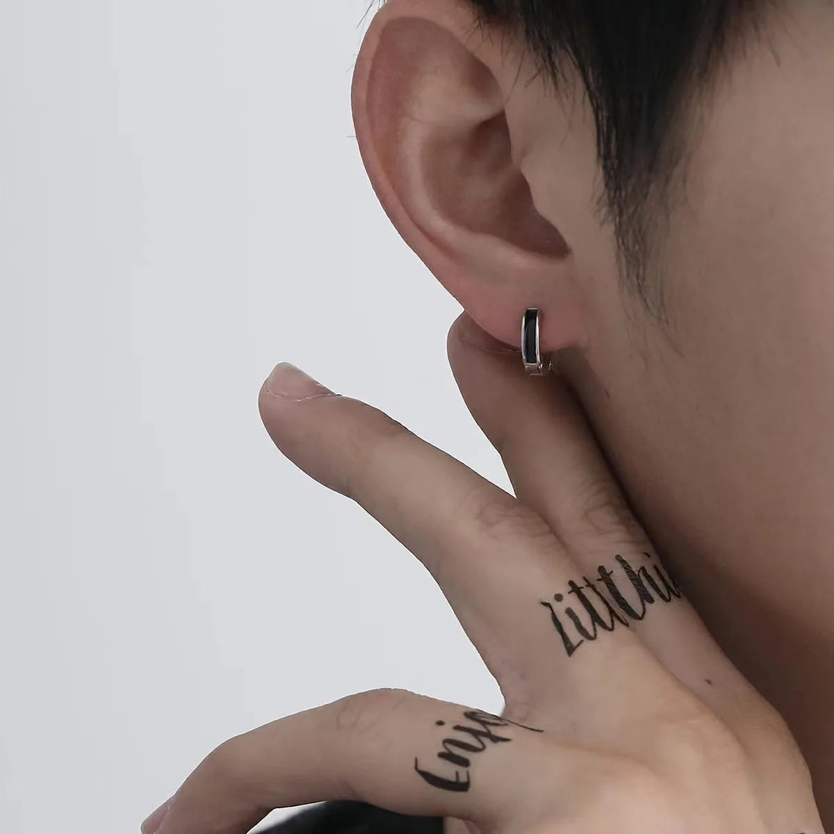 Mens Jewellery Punk Men Women Small Hoop Earrings Hypoallergenic Silver Color Round Stud Earrings Jewelry Pendientes Mujer